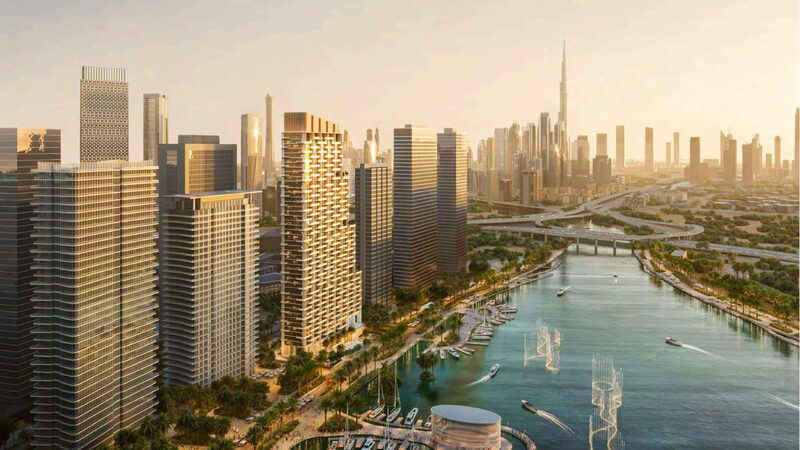 Design District by the canal — developer render