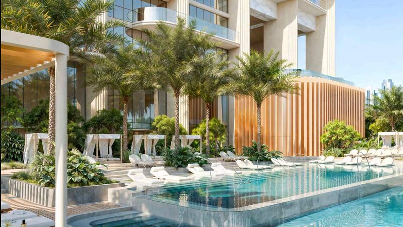 Complex swimming pool — developer render